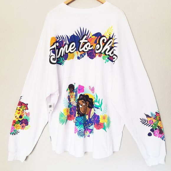 NEW Disney Encanto Spirit Jersey Time to Shine Graphic Unisex Top Plus 3XL White - Picture 6 of 16